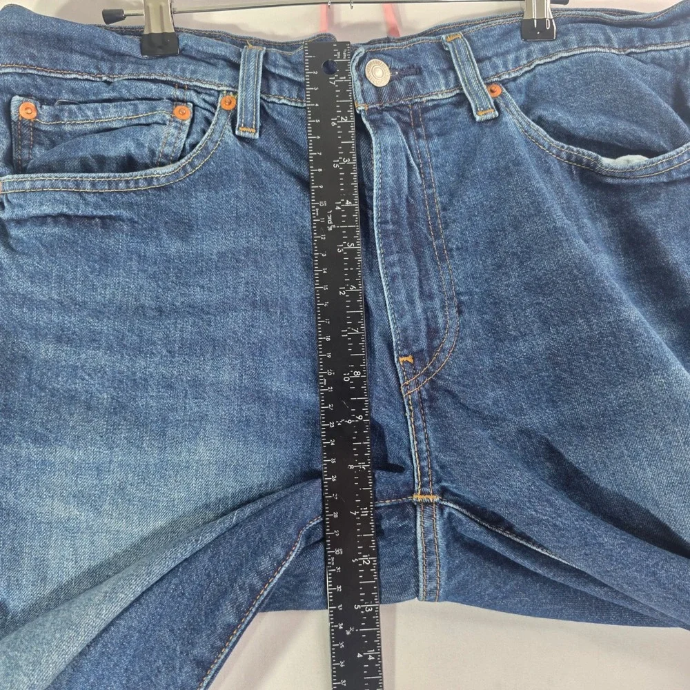 Levis 541 Athletic Taper Jeans Mens 36x28 Blue Denim BIG E Dark Wash